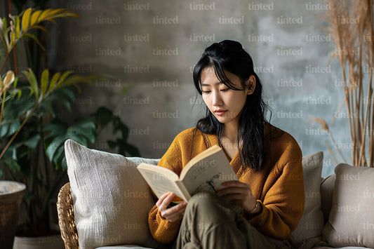 tinted-a-woman-reading-a-book-at-her-home-ea833dcdc2ba