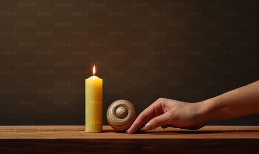 tinted-a-womans-hand-lighting-a-candle-on-a-wooden-table-27981399ef69