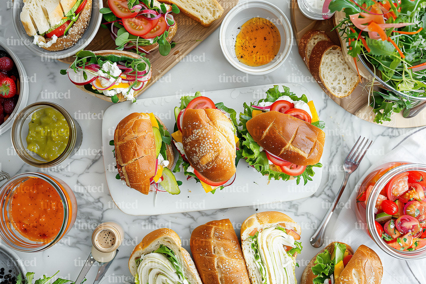 tinted-an-assortment-of-sandwiches-with-condiments-and-salad-bf87cbb2f89a
