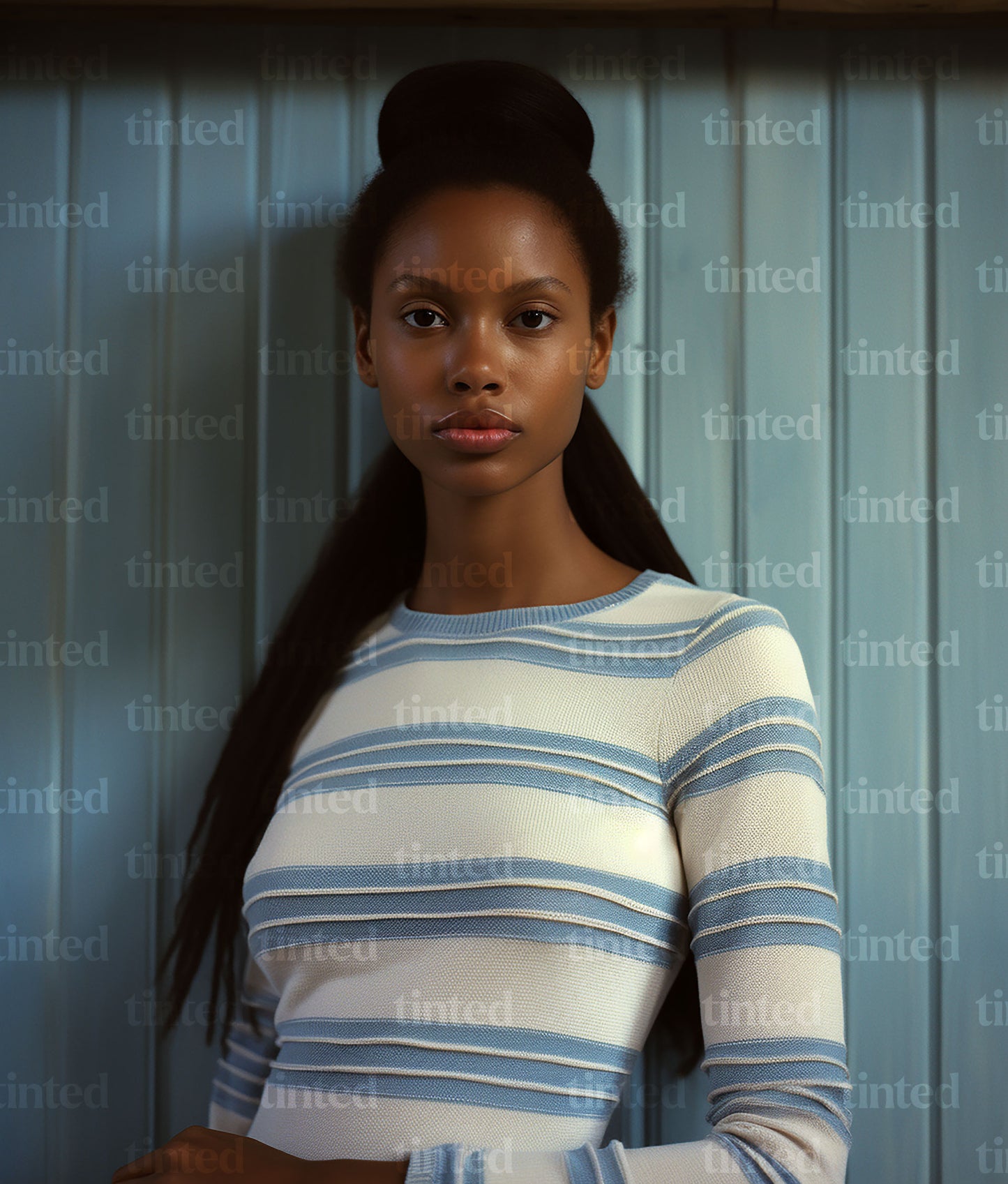 tinted-black-woman-in-blue-and-white-sweater-d972f7ba1a30