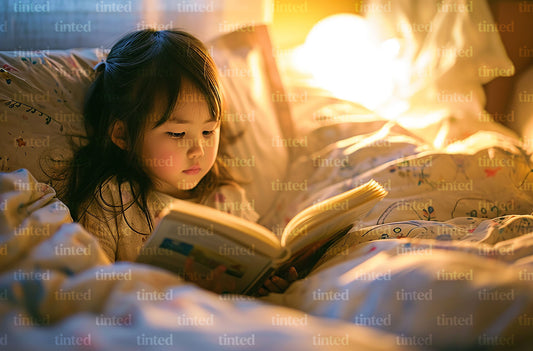 tinted-little-girl-reading-a-book-on-bed-at-home-f2849d8b1fc5