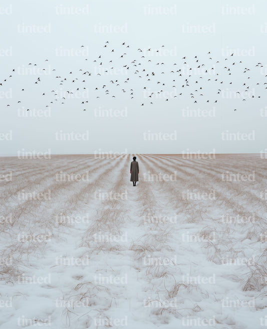 tinted-woman-standing-in-middle-of-the-white-field-has-bird-b838e09cf51e